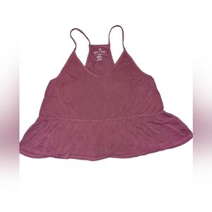 American Eagle Maroon Tank Top Size Small